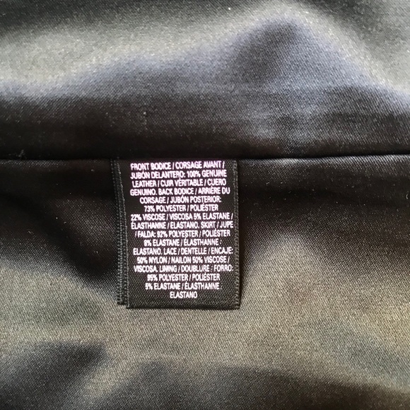 Victoria’s Secret Leather and Lace Dress, EUC, 6 - Picture 11 of 14